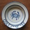 Crab pattern
  3 piece set in the design of your choice $80; bowl or plate alone  $35 