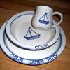 Sail boat Pattern
  3 piece set in the design of your choice $80; bowl or plate alone  $35 