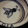 Bee design $80 3 piece set  $38 for either bowl or plate alone  $20 for cup