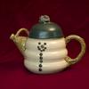 Snow man Teapot
Green, purple or blue cap
$175